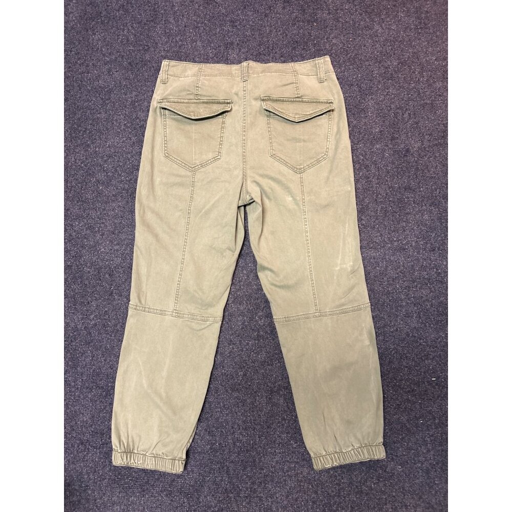 BBJ Los Angeles Olive‎ Green Cargo Pants 30 Waist Cotton Blend Juniors 11 - Picture 2 of 12